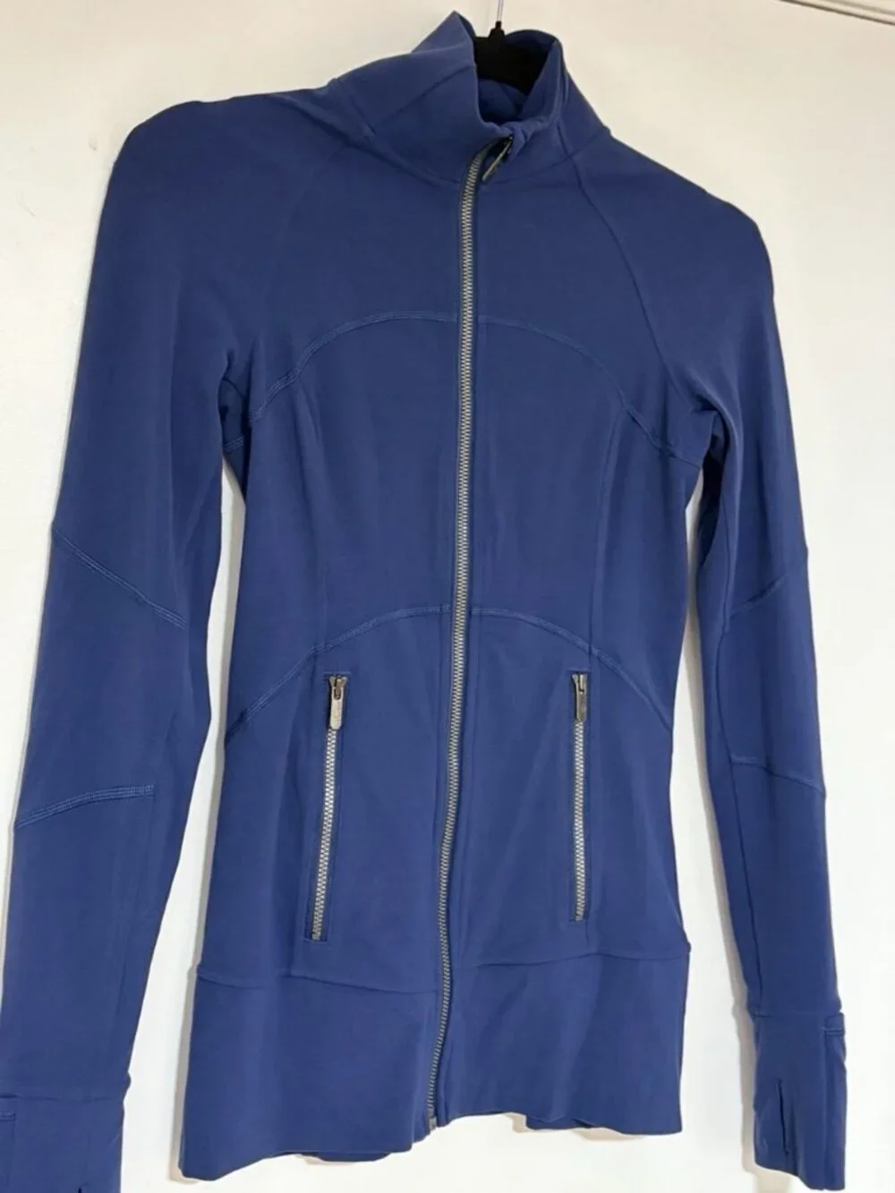 LULULEMON Contour Blue Women’s Athletic Full Zip Jacket Size 2